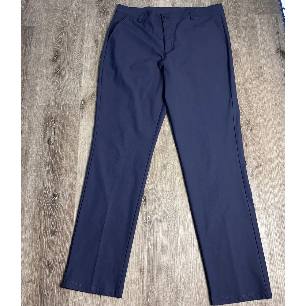 Willit Golf Performance Chino Pants Men's 36x34 Blue/Khaki Stretch Casual-2 Pair